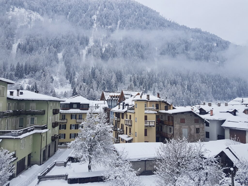 View From Window in Cogolo di Pejo, Italian Alps